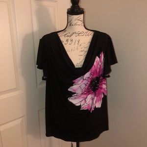 Drape neck top